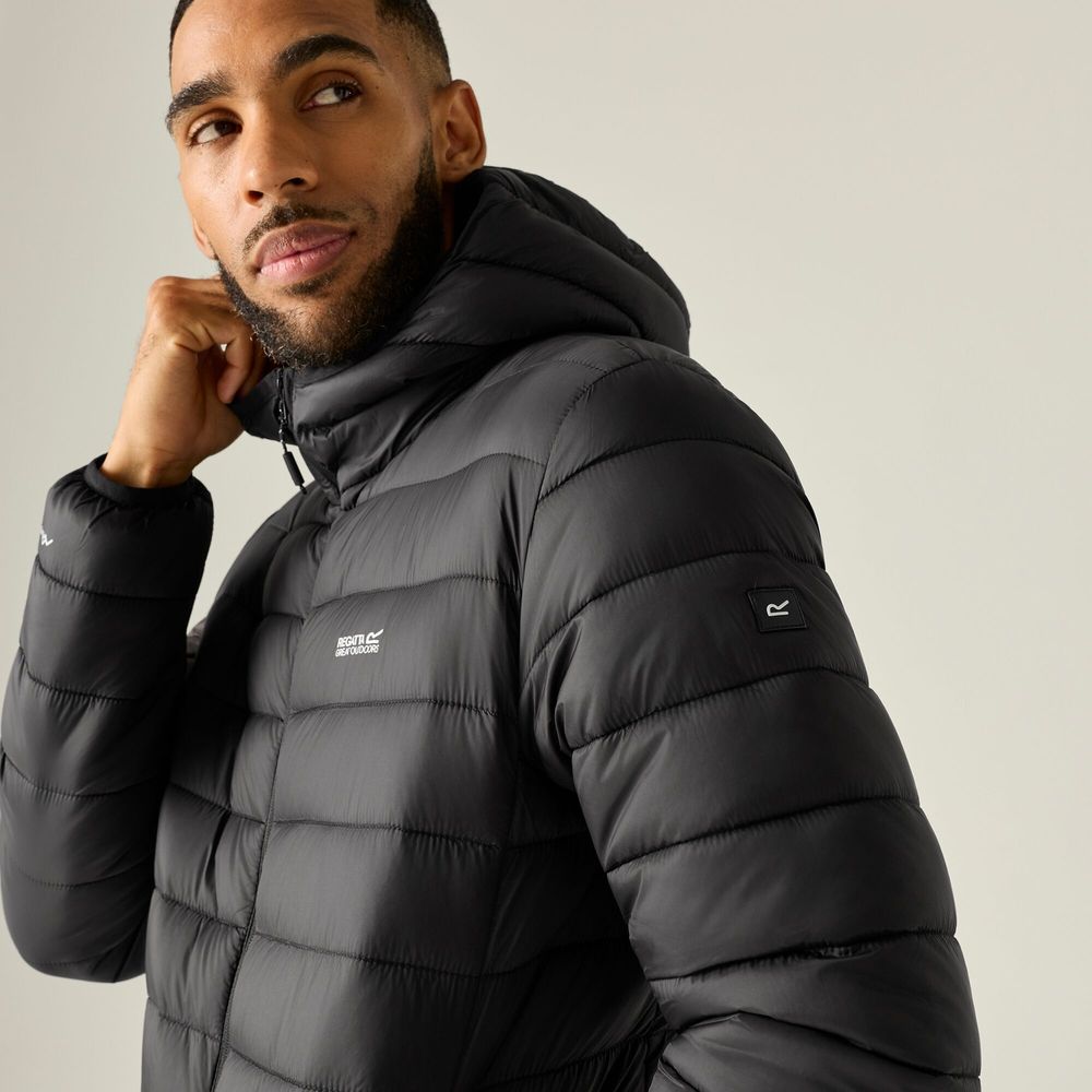 Regatta Hooded Marizion Herren Isolationsjacke black/burnt henna Produktbild 4