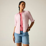 Regatta Keralin T-Shirt Damen pink haze check Produktbild 3