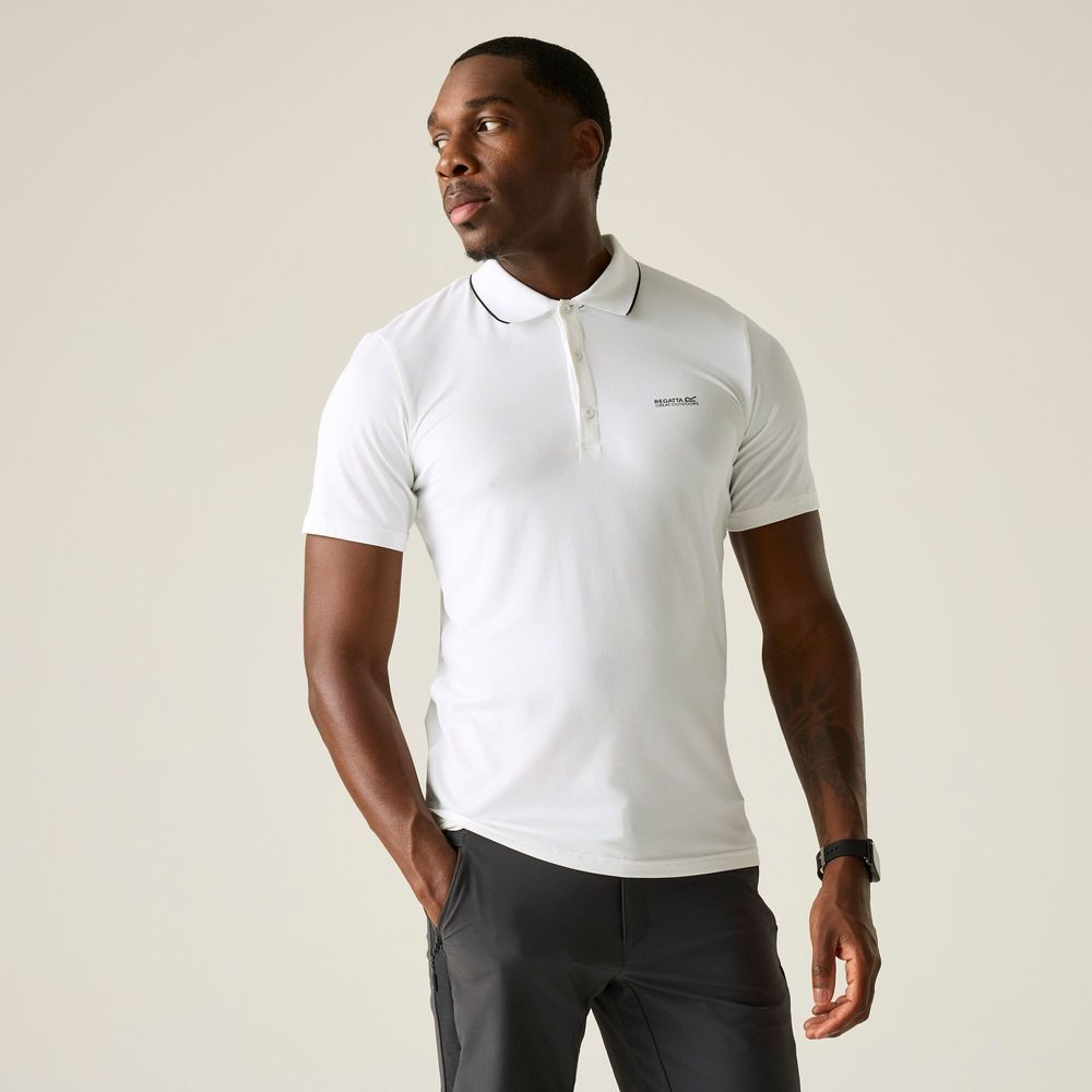 Regatta Maverik Stretch Poloshirt Herren white Produktbild 3