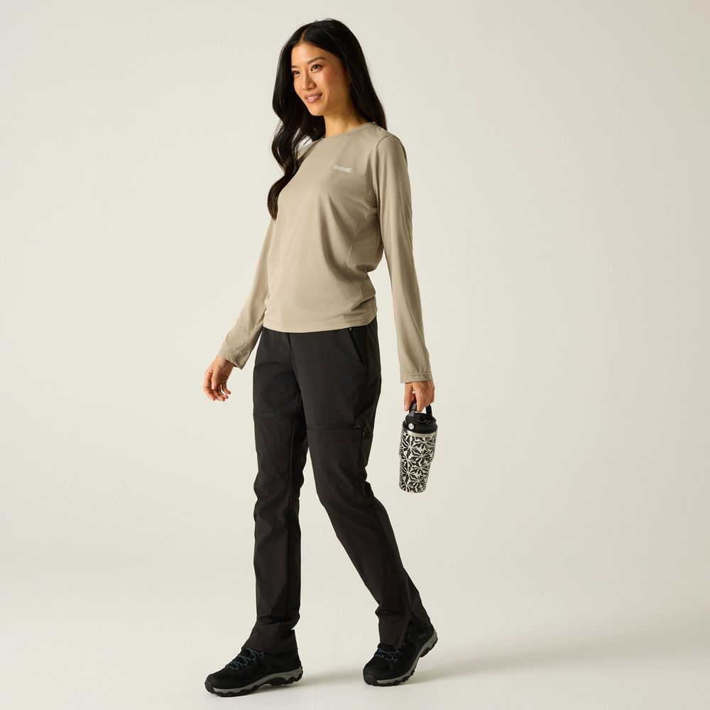 Regatta Mindo Anti-Insect Langarmshirt Damen parchment Produktbild 5