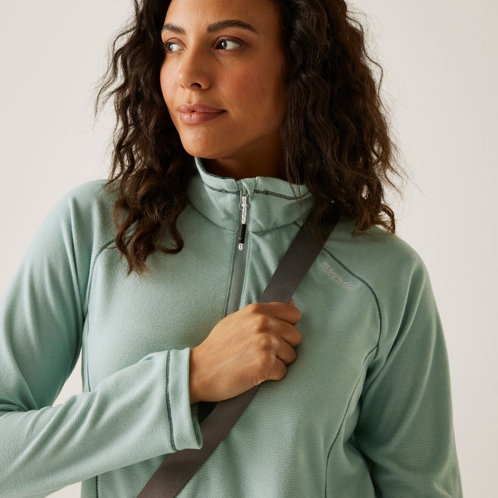 Regatta Montes Damen Fleece-Pullover green haze Produktbild 3