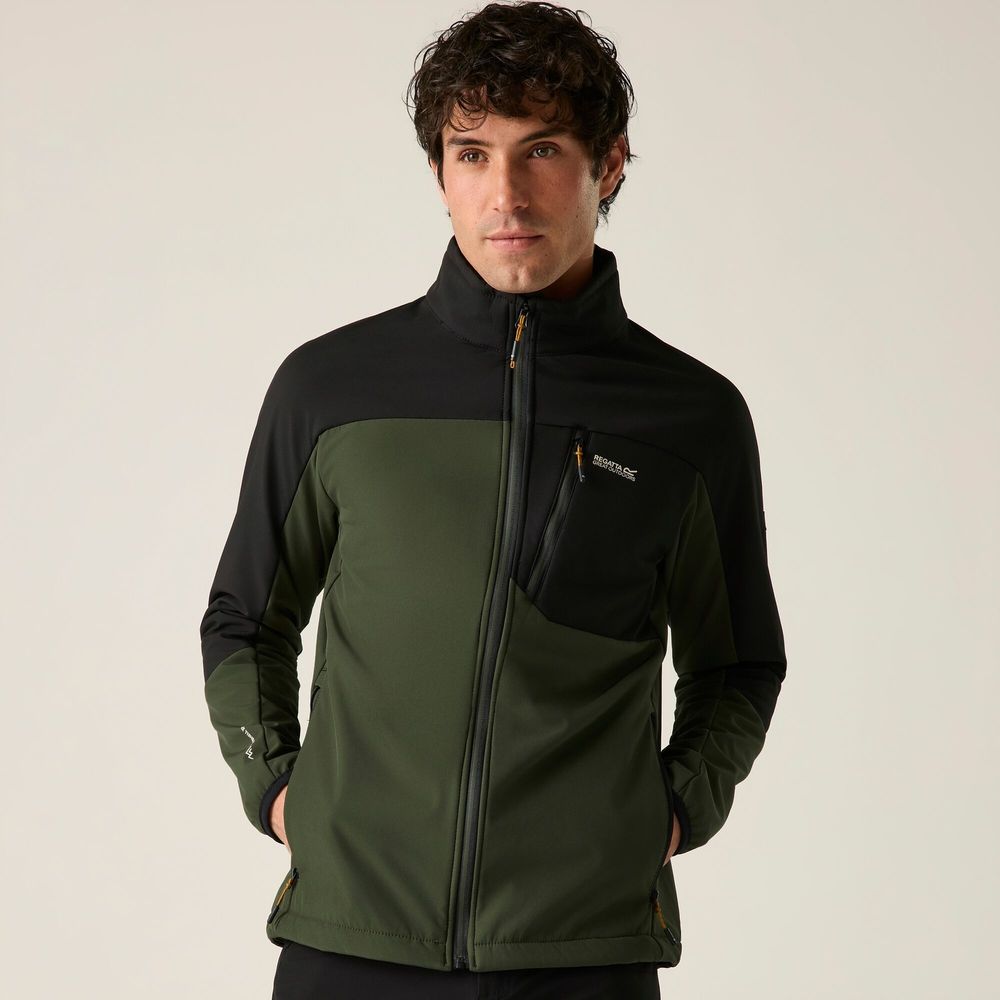 Regatta Moutdale Herren Softshelljacke darkkhak-blk Produktbild 0