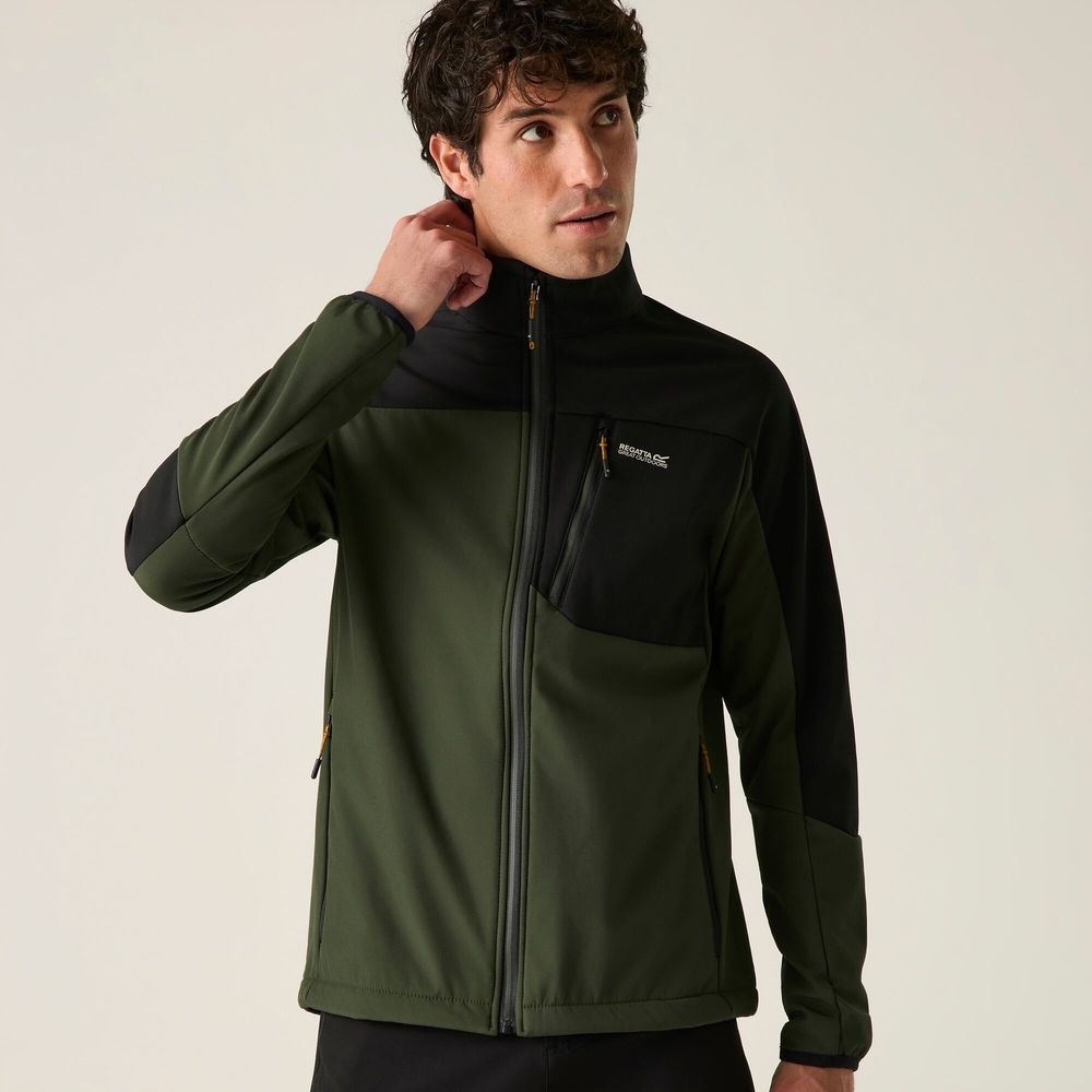 Regatta Moutdale Herren Softshelljacke darkkhak-blk Produktbild 5