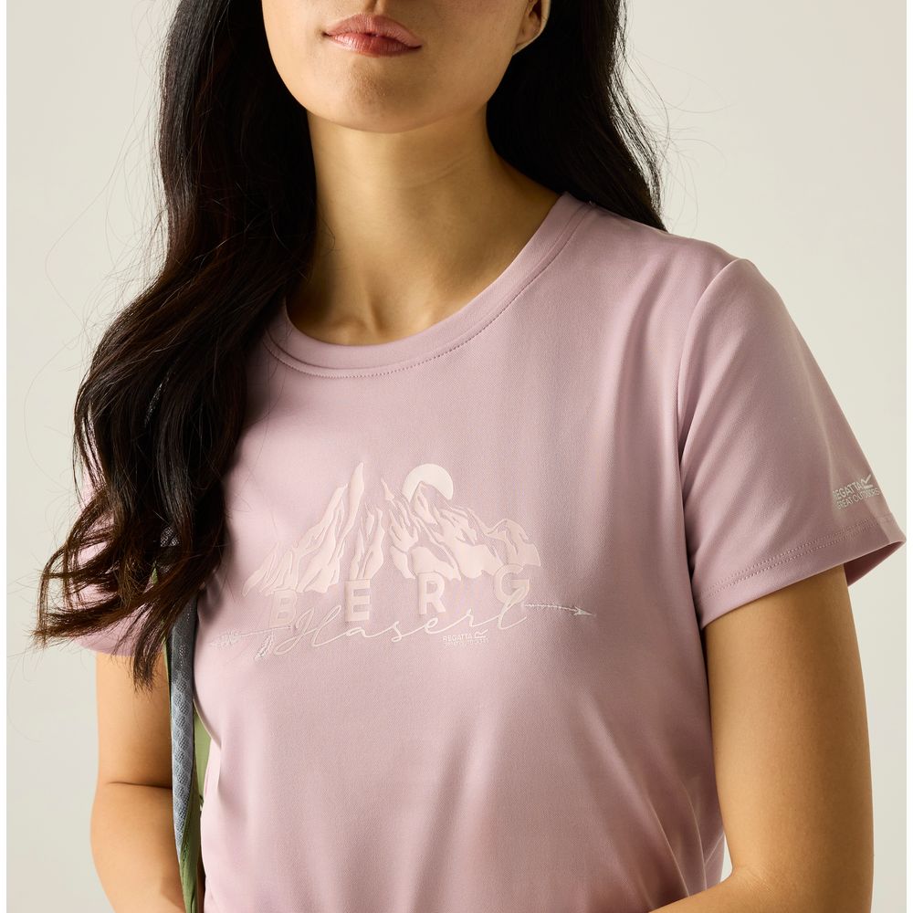 Regatta Slogan Funktionsshirt Damen powder-lilac Produktbild 6