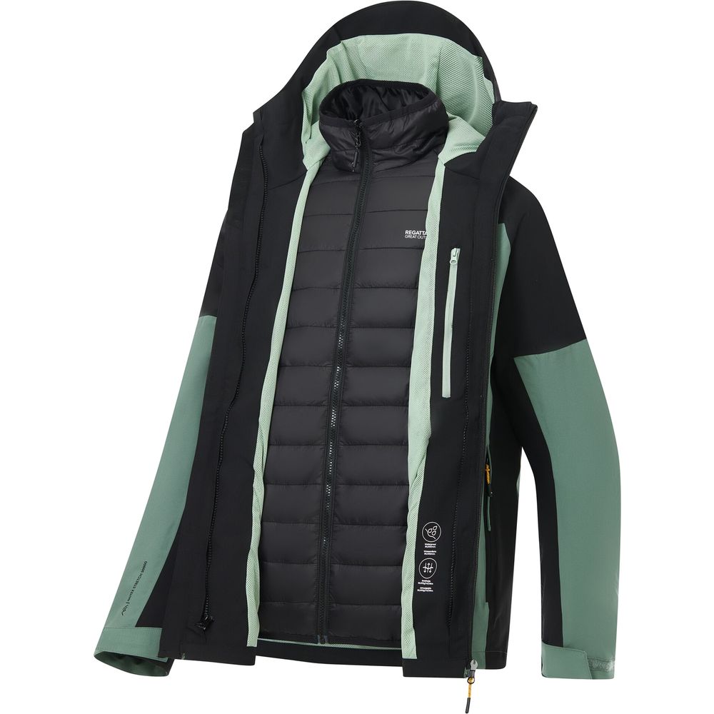 Regatta Wentwood 3in1 Herren 3-in-1-Jacke dark forest green-black Produktbild 12