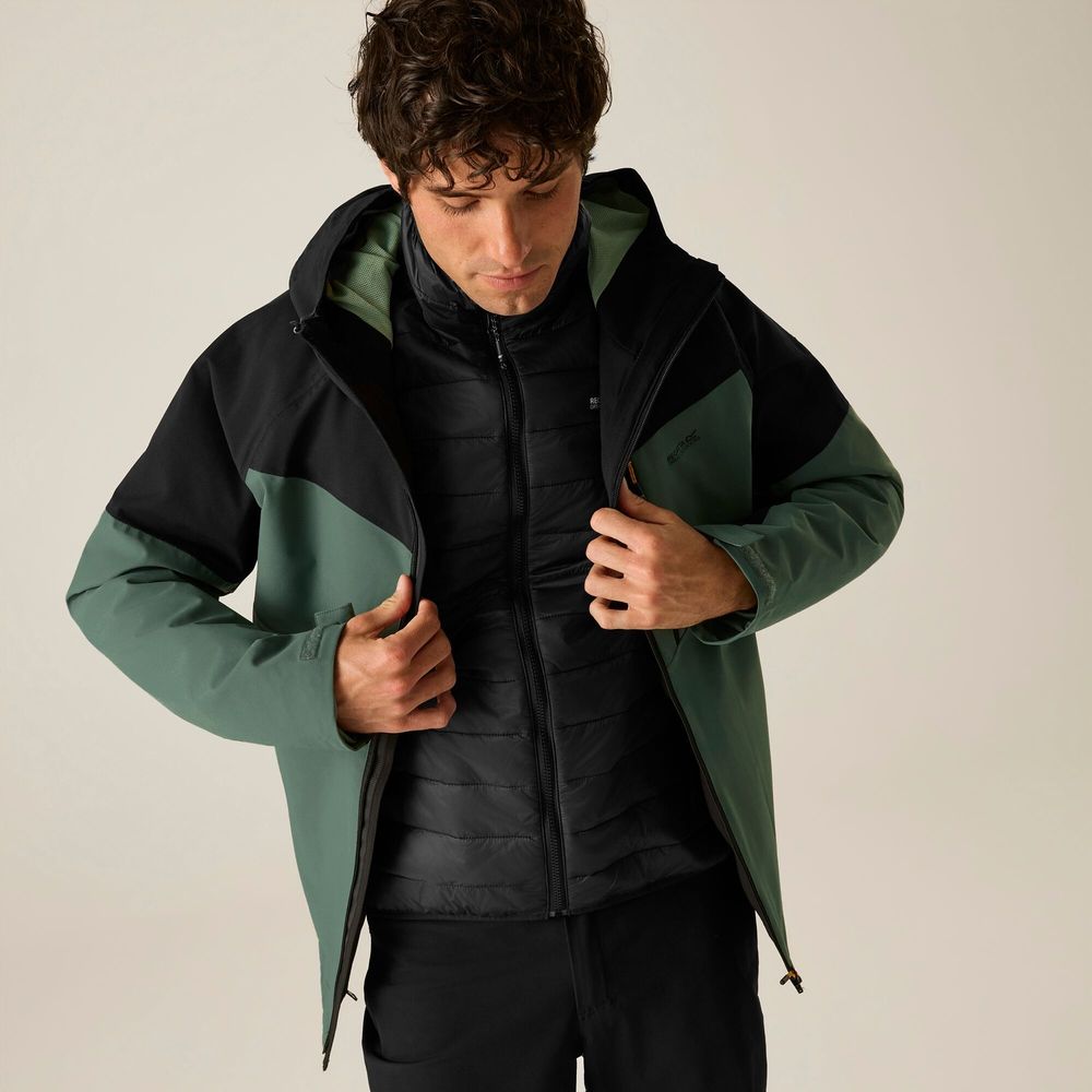Regatta Wentwood 3in1 Herren 3-in-1-Jacke dark forest green-black Produktbild 1