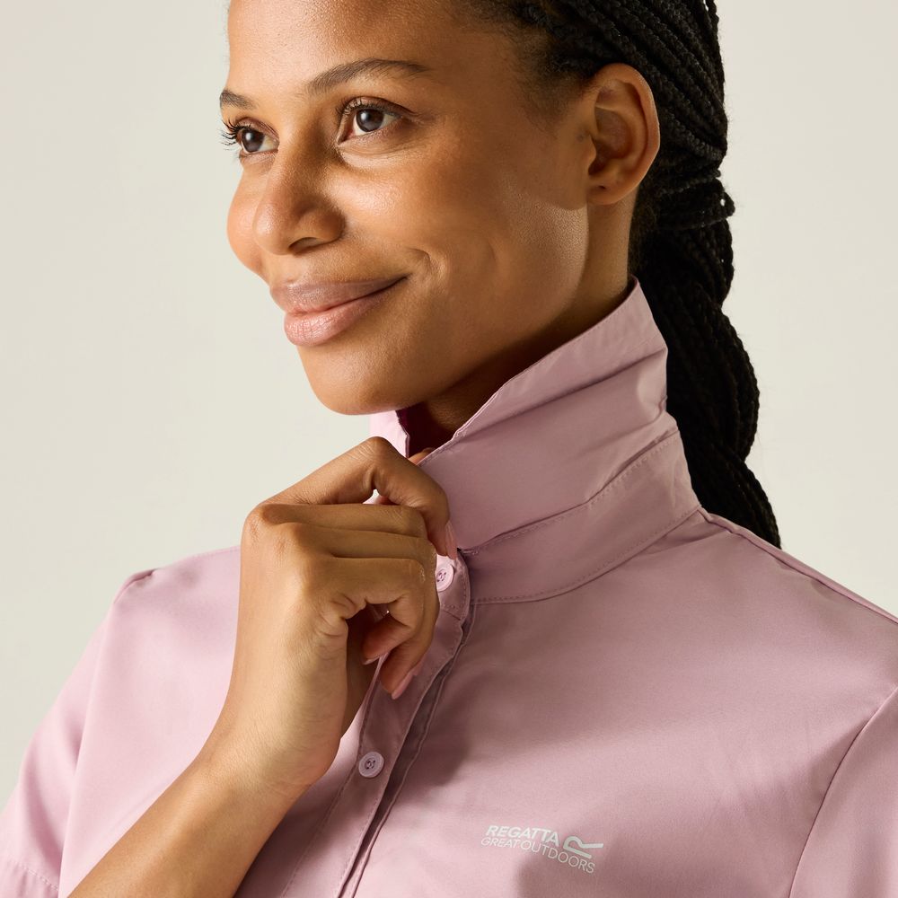 Regatta Women's Anti-Insect Travel Light Shirt Damen powder lilac solid Produktbild 7
