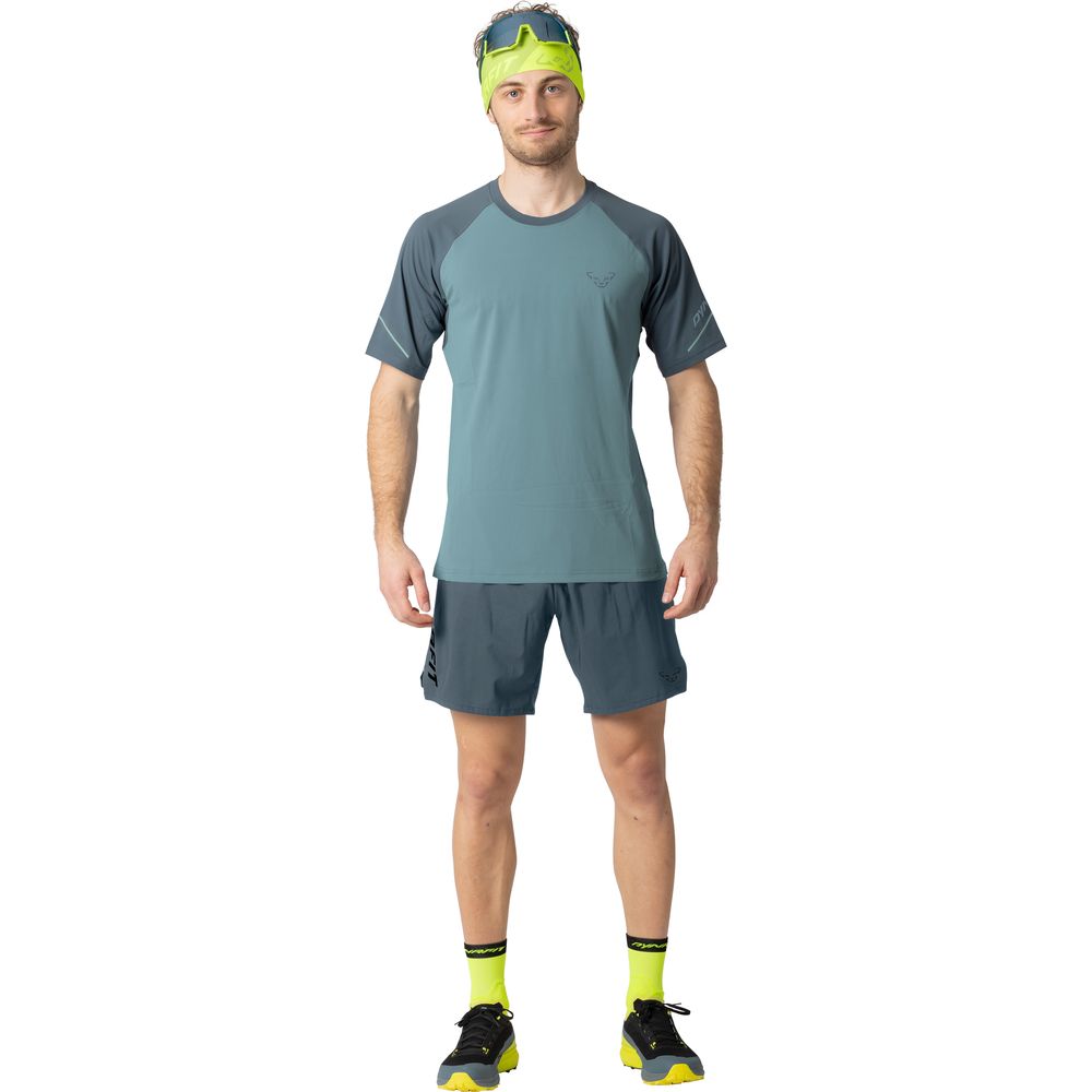 Salewa Alpine Pro M S/s Tee Herren Funktionsshirt smoke blue  Produktbild 1