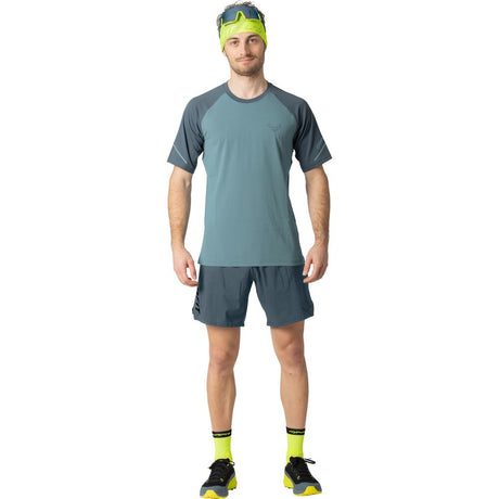 Salewa Alpine Pro M S/s Tee Herren Funktionsshirt smoke blue  Produktbild 1