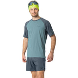 Salewa Alpine Pro M S/s Tee Herren Funktionsshirt smoke blue  Produktbild 3