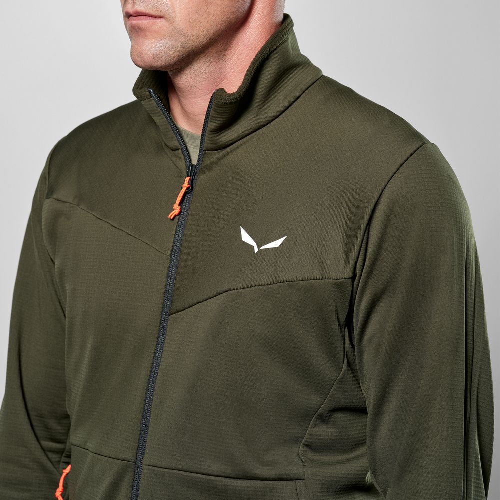 Salewa Puez Cammino PL Herren Fleecejacke dark olive Produktbild 3