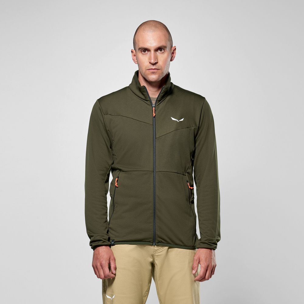 Salewa Puez Cammino PL Herren Fleecejacke dark olive Produktbild 6
