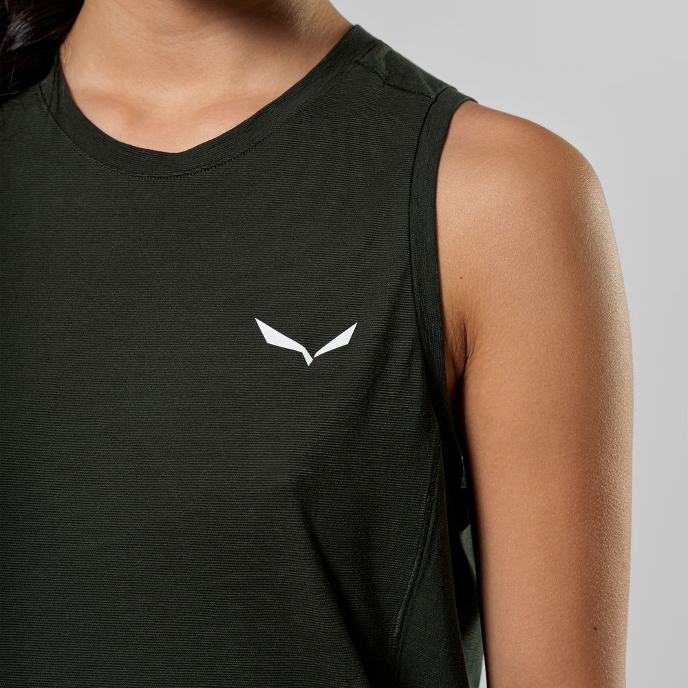 Salewa Puez Dry Damen Tank-Shirt dark-olive Produktbild 8