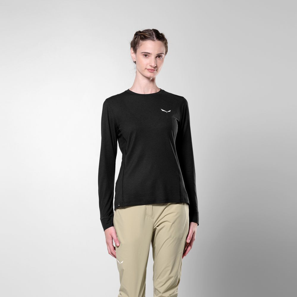 Salewa Puez Dry Tee Damen Longsleeve black-out Produktbild 2