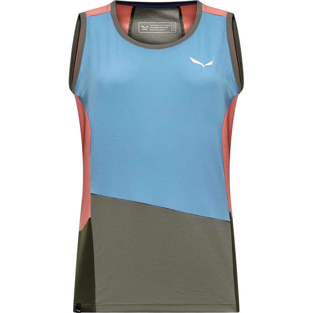 Salewa Puez Sporty Dry Damen Tank-Shirt morning-blue-multi Produktbild 0