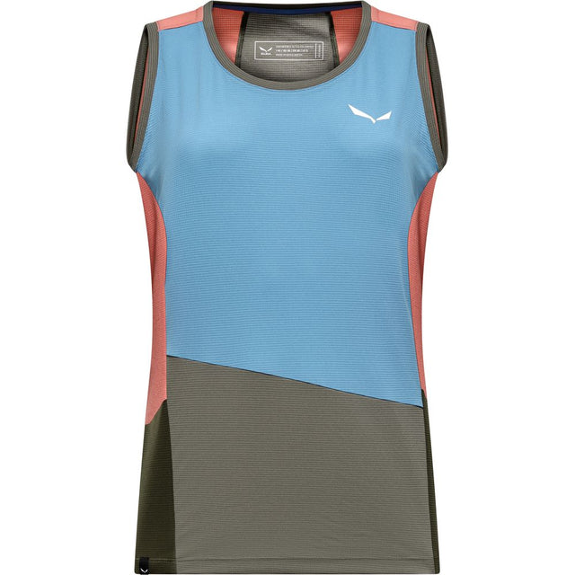Salewa Puez Sporty Dry Damen Tank-Shirt morning-blue-multi Produktbild 0