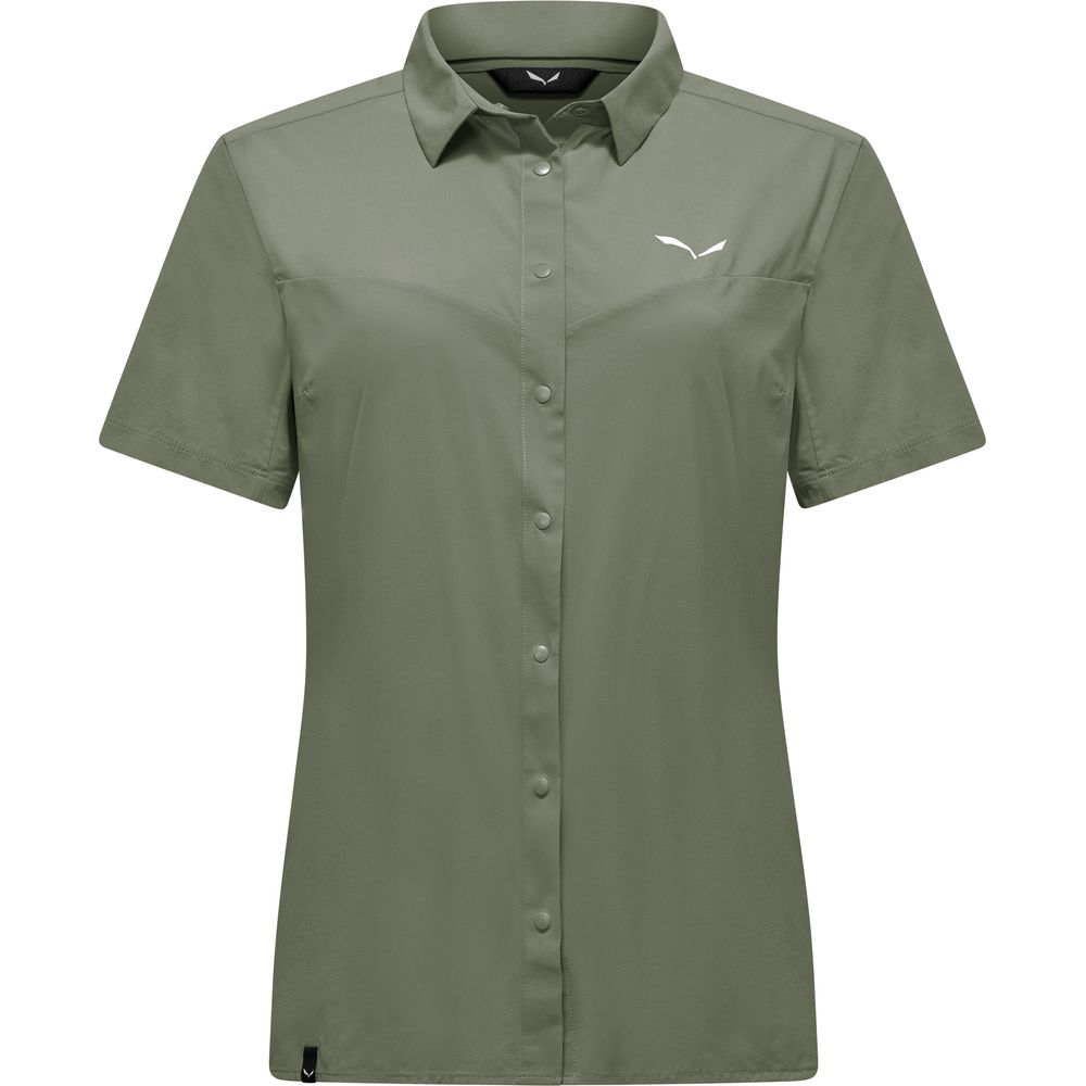 Salewa Puez S/S Shirt Damen Funktionshemd faded-green Produktbild 0