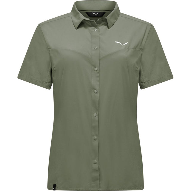 Salewa Puez S/S Shirt Damen Funktionshemd faded-green Produktbild 0