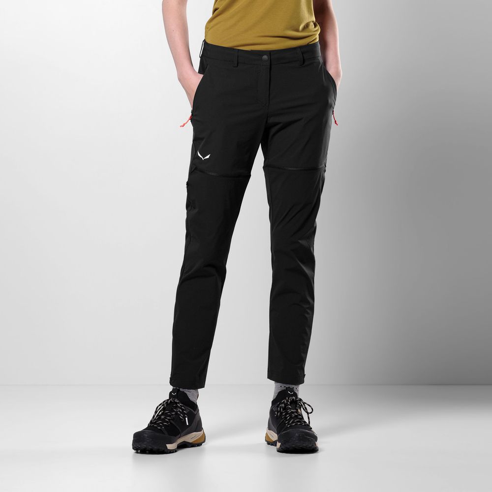 Salewa Puez Talvena DST 2/1 Damen Softshellhose black-out Produktbild 7