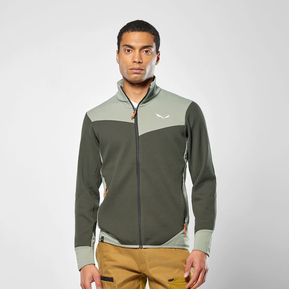 Salewa Puez Waffle Hyb PL Herren Fleecejacke dark olive Produktbild 7