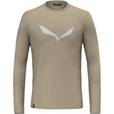 Salewa Solidlogo Dry M L/s Tee Herren Langarmshirt quicksand Produktbild 0