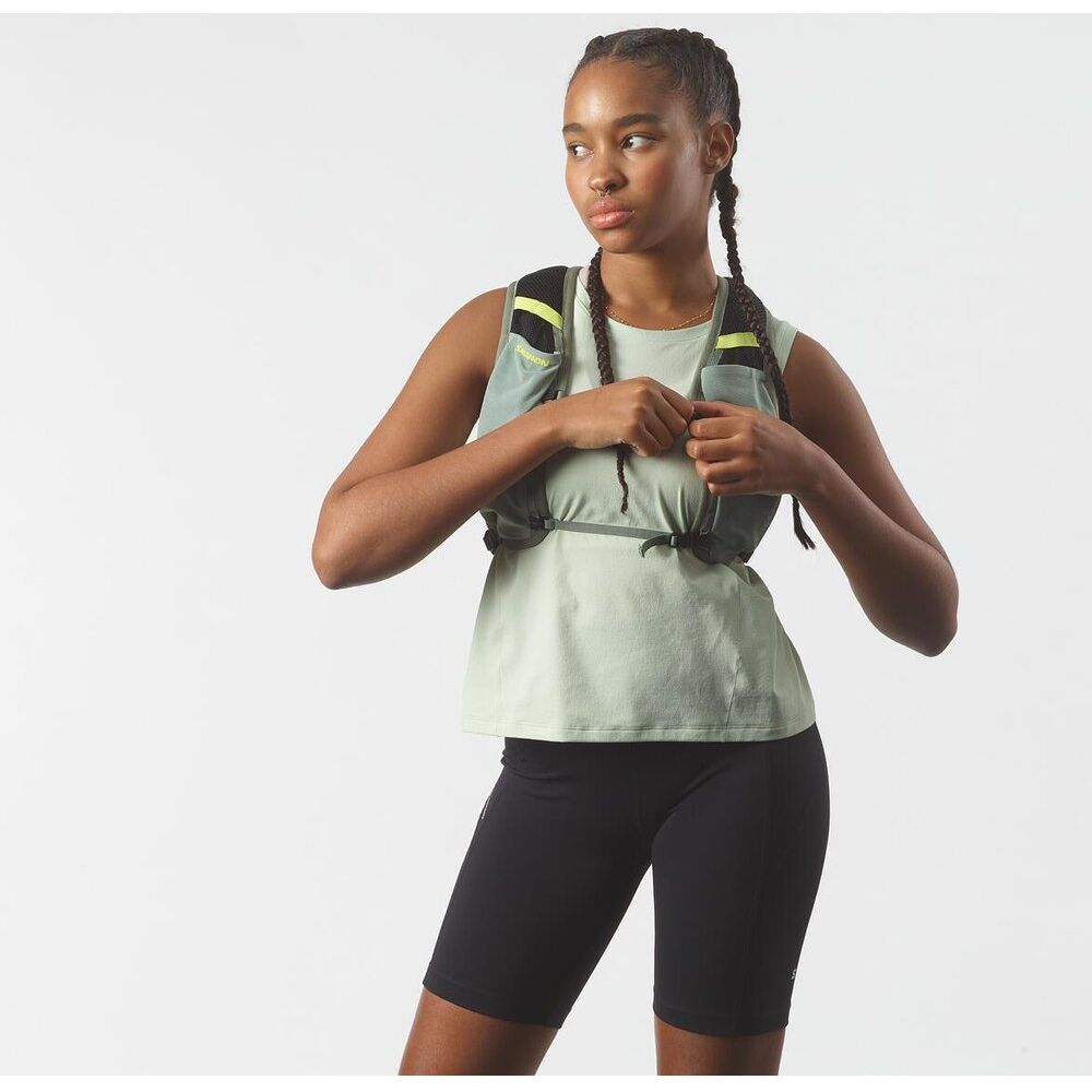 Salomon Cross 4 Laufrucksack green milieu agave green sharp Produktbild 3