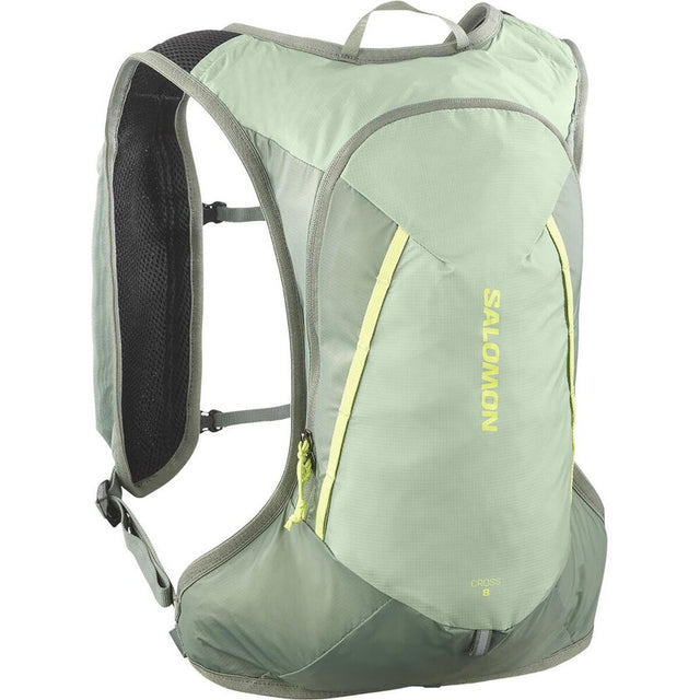 Salomon Cross 8 Trailrunningrucksack green milieu agave green sharp Produktbild 0