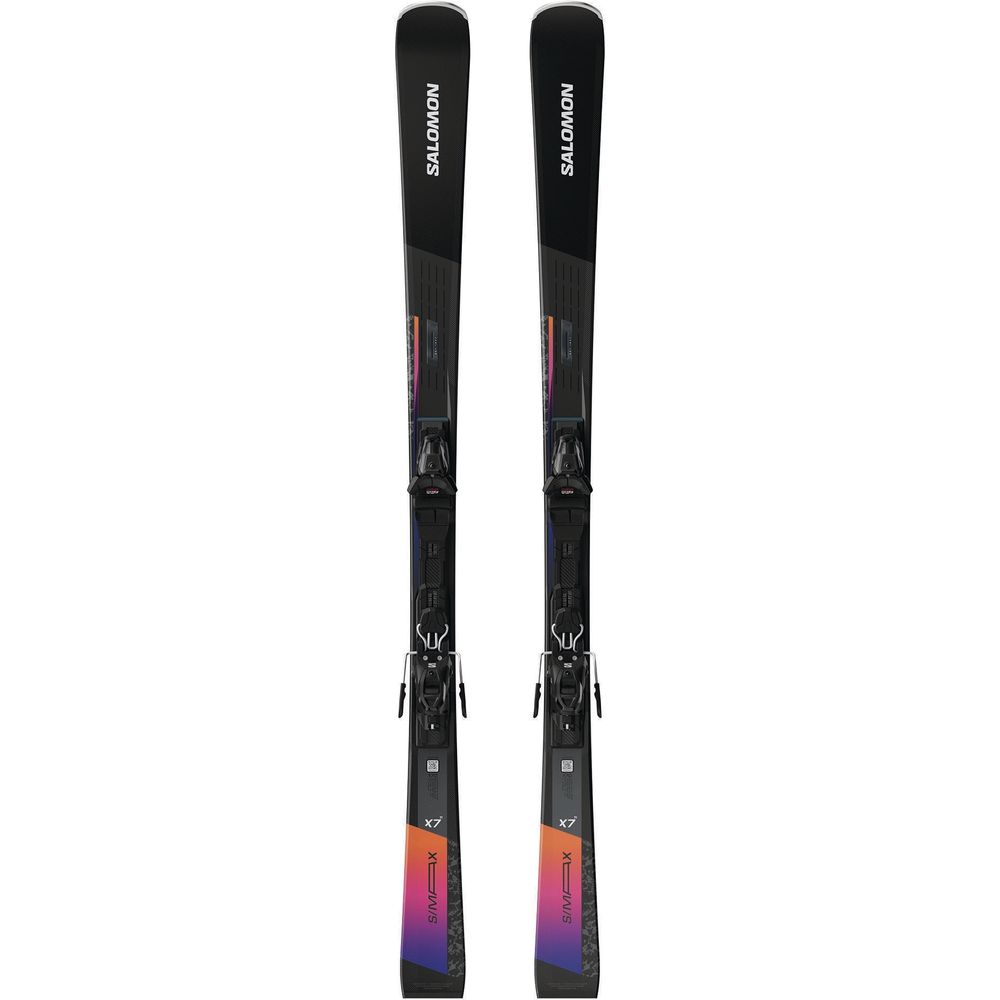 Salomon E S/MAX X7 Ti + M10 GW L80 Herren Alpin-Ski black-neon-punch Produktbild 1