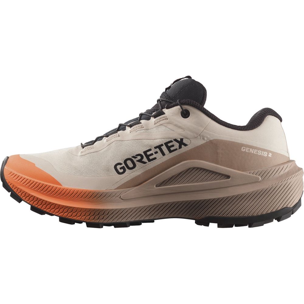 Salomon Genesis 2 GTX Damen Wanderschuh rainy-day-desert-tan-nectarine Produktbild 4