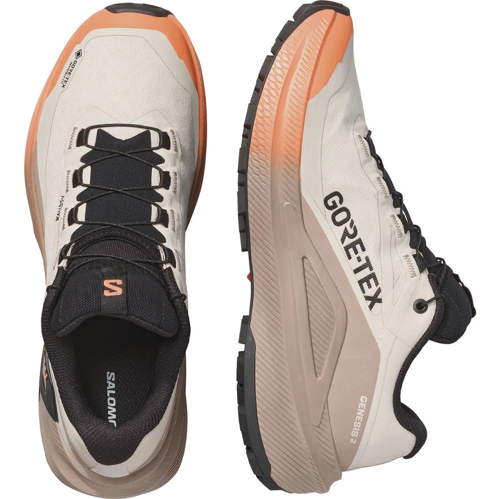 Salomon Genesis 2 GTX Damen Wanderschuh rainy-day-desert-tan-nectarine Produktbild 5