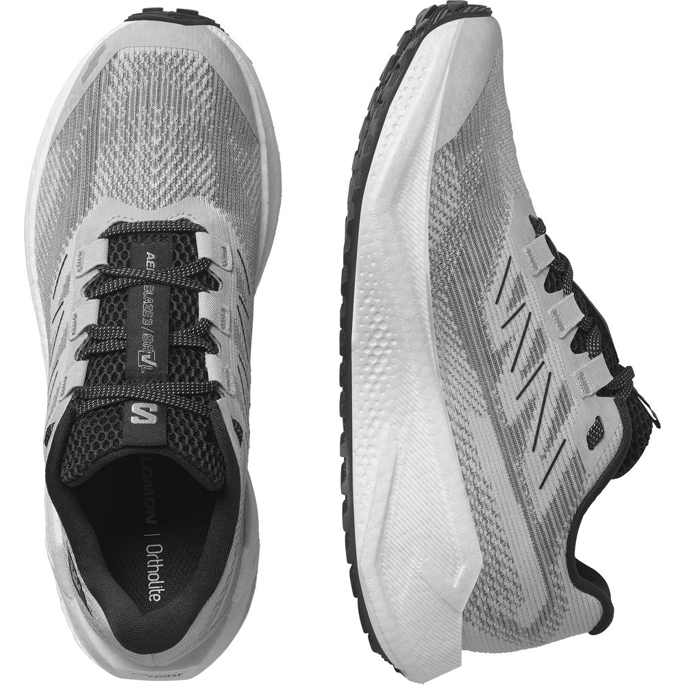 Salomon Shoe Aero Blaze 3 Grvl Herren Gravel-Laufschuh lunar rock white black Produktbild 4