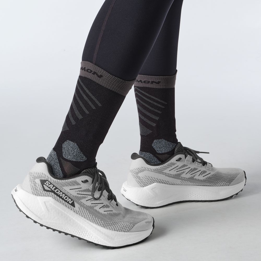 Salomon Shoe Aero Blaze 3 Grvl Herren Gravel-Laufschuh lunar rock white black Produktbild 6