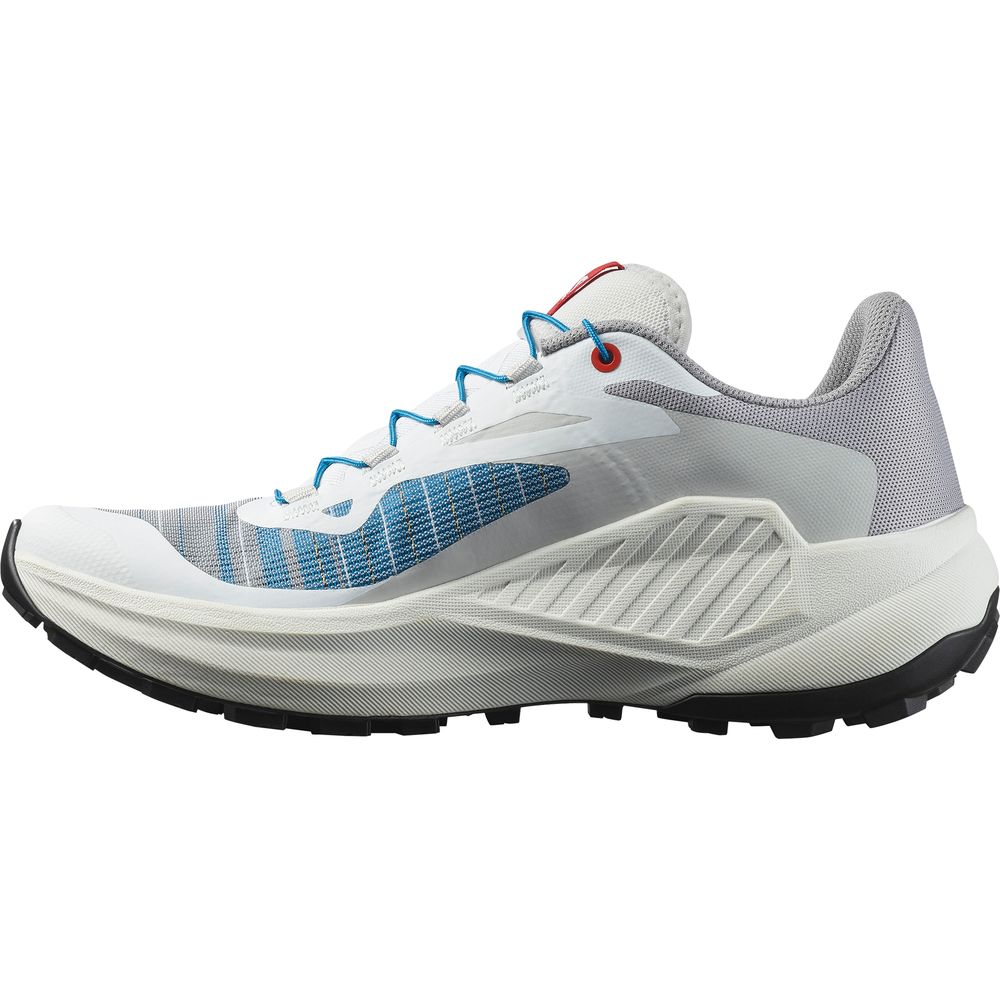 Salomon Shoe Genesis W Damen Trailrunningschuh white lunar rock transcend blue Produktbild 1