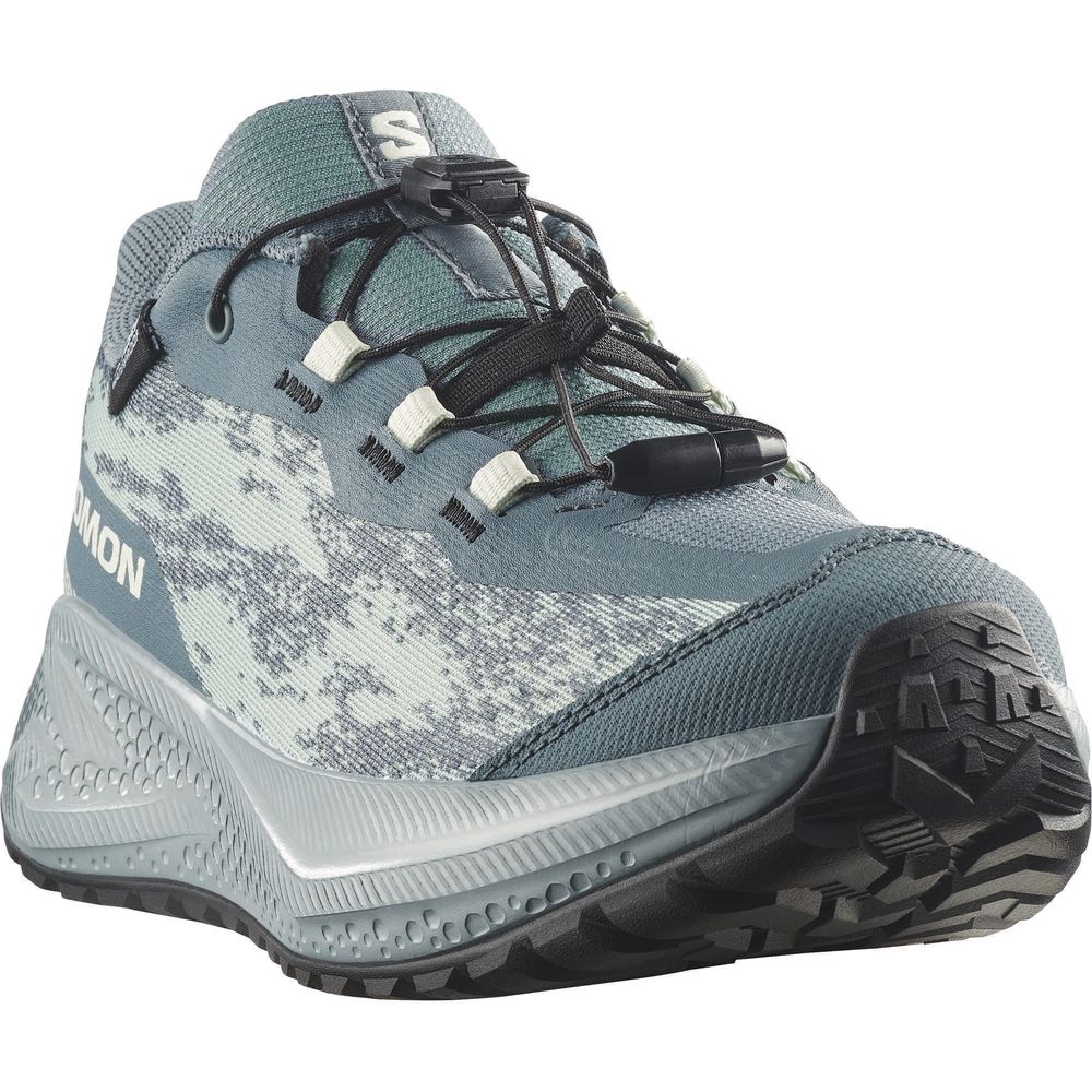 Salomon Shoes Aero Grvl Wp J Kinder Wanderschuh stormy weather/lichen/clearly aqua Produktbild 1