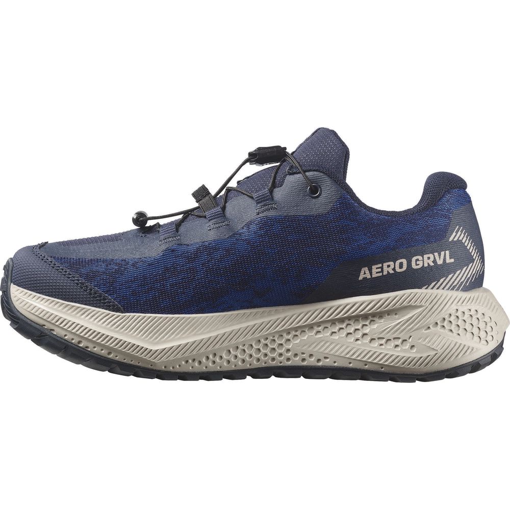 Salomon Shoes Aero Grvl Wp J Mar Bl/slv Cl/blu Kinder Wanderschuh maritime-blue-silver-cloud-bluing Produktbild 4