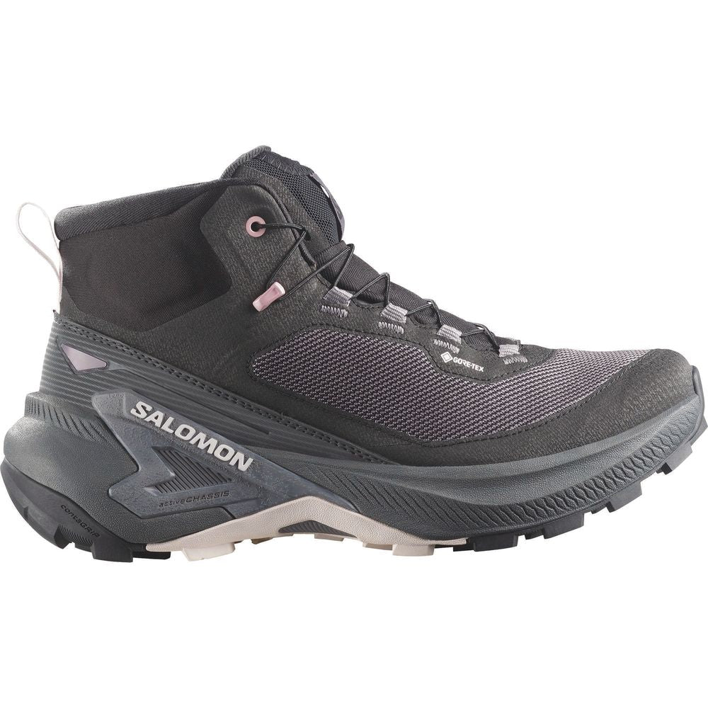 Salomon Shoes Genesis Mid GTX W Damen Wanderschuh black/dawn pink/lilac ash Produktbild 0