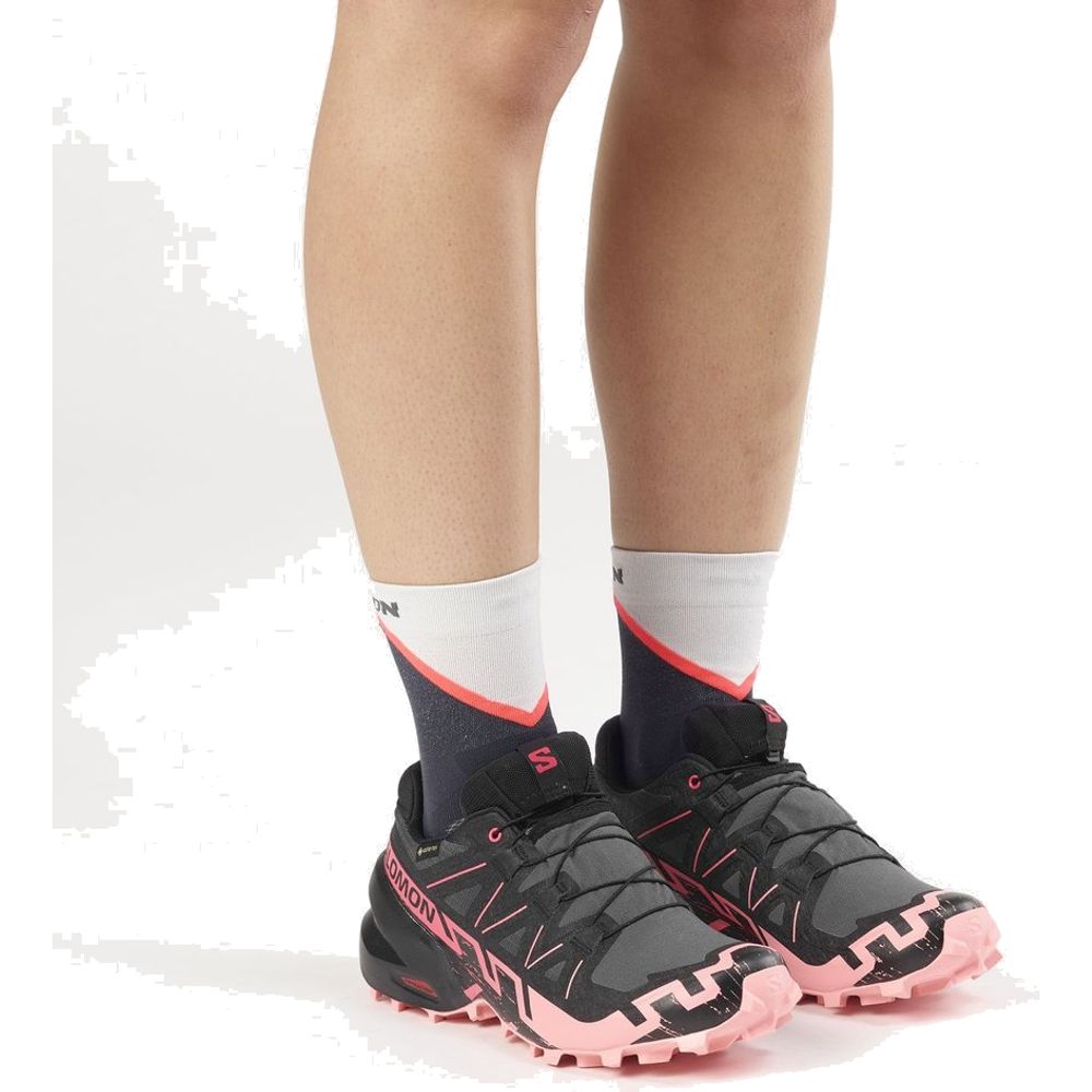 Salomon Shoes Speedcross 6 GTX Damen Trailrunningschuh Nine Iron/Black/Flamingo Pink Produktbild 6