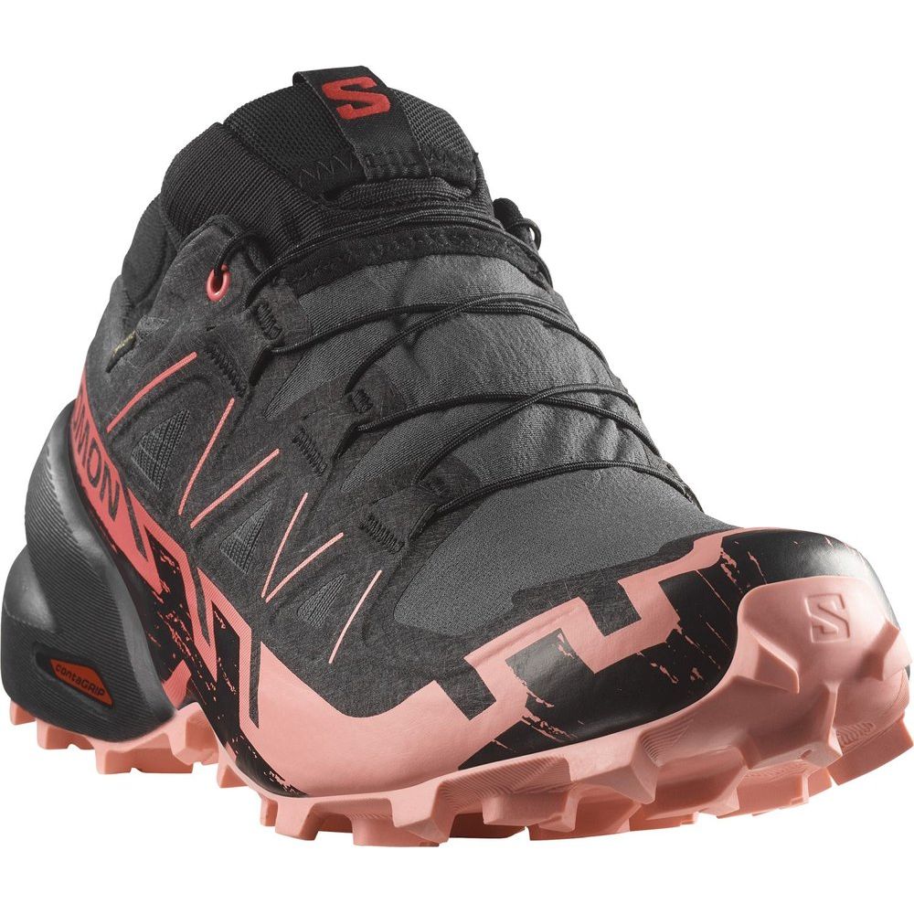 Salomon Shoes Speedcross 6 GTX Damen Trailrunningschuh nine-iron-black-flamingo-pink Produktbild 4