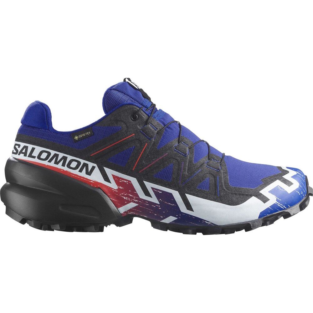 Salomon Shoes Speedcross 6 GTX Equipe Herren Trailrunningschuh surf-the-web-fiery-red-white Produktbild 0