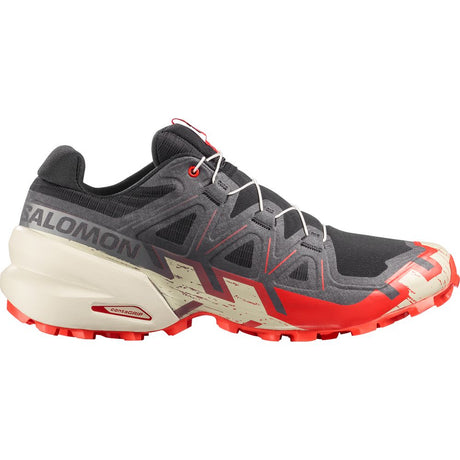 Salomon Shoes Speedcross 6 Herren Trailrunningschuh Black/fird/almilk black-fiery-red-almond-milk Produktbild 0
