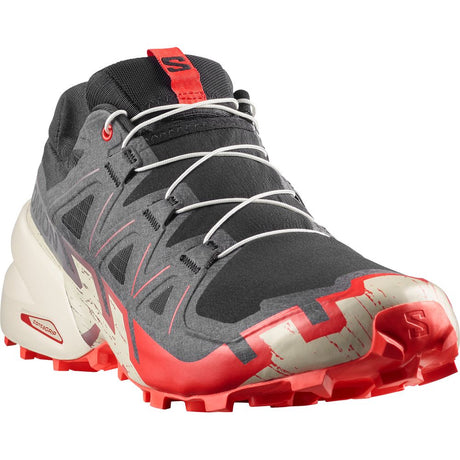 Salomon Shoes Speedcross 6 Herren Trailrunningschuh Black/fird/almilk black-fiery-red-almond-milk Produktbild 1