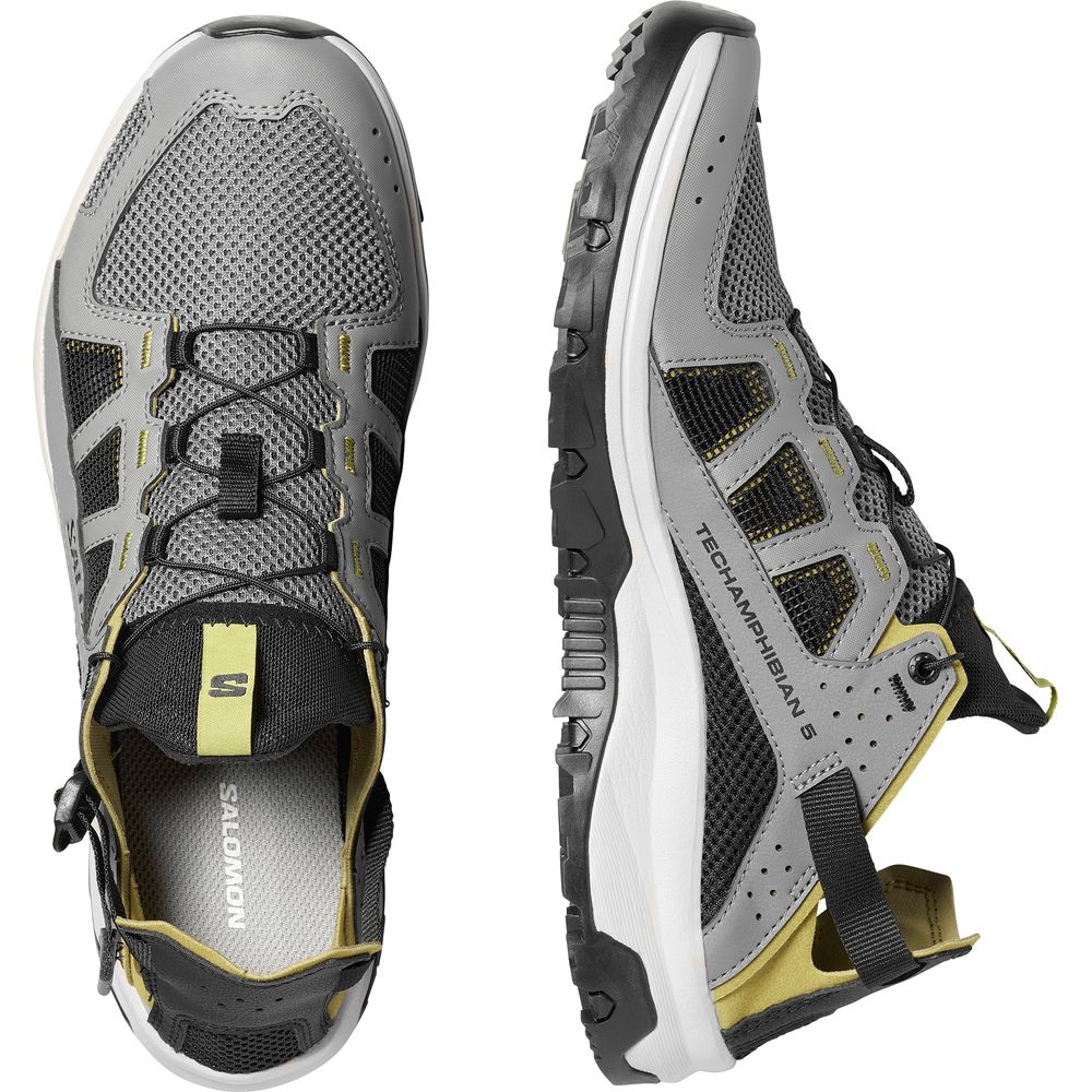 Salomon Shoes Techamphibian 5 Herren Freizeitschuhe Clrock/willow/blac castlerock-willow-black Produktbild 5
