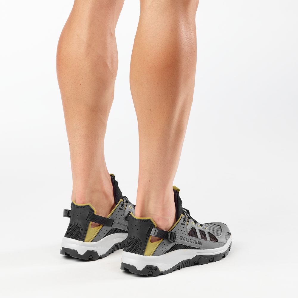 Salomon Shoes Techamphibian 5 Herren Freizeitschuhe Clrock/willow/blac castlerock-willow-black Produktbild 6