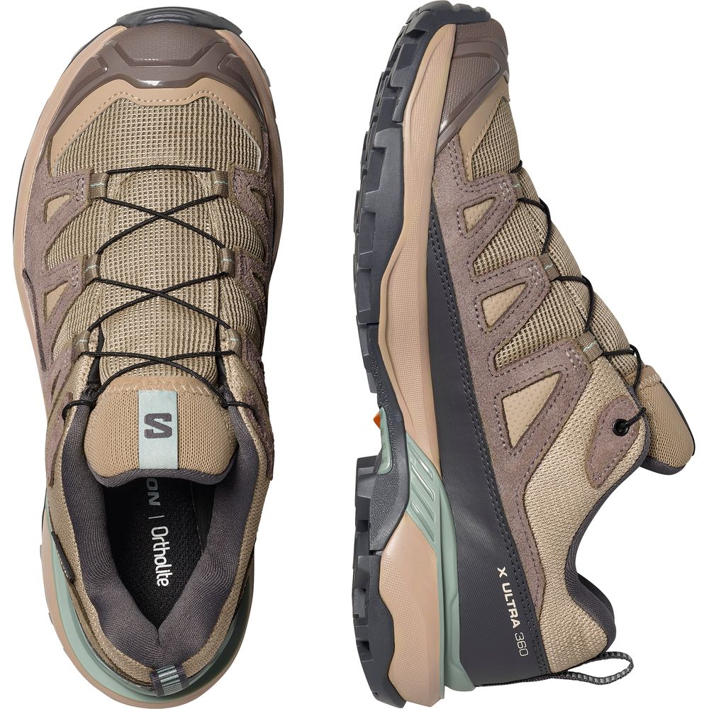 Salomon Shoes X Ultra 360 Ltr GTX Damen Wanderschuh desert-tan-iron-green-milieu Produktbild 5