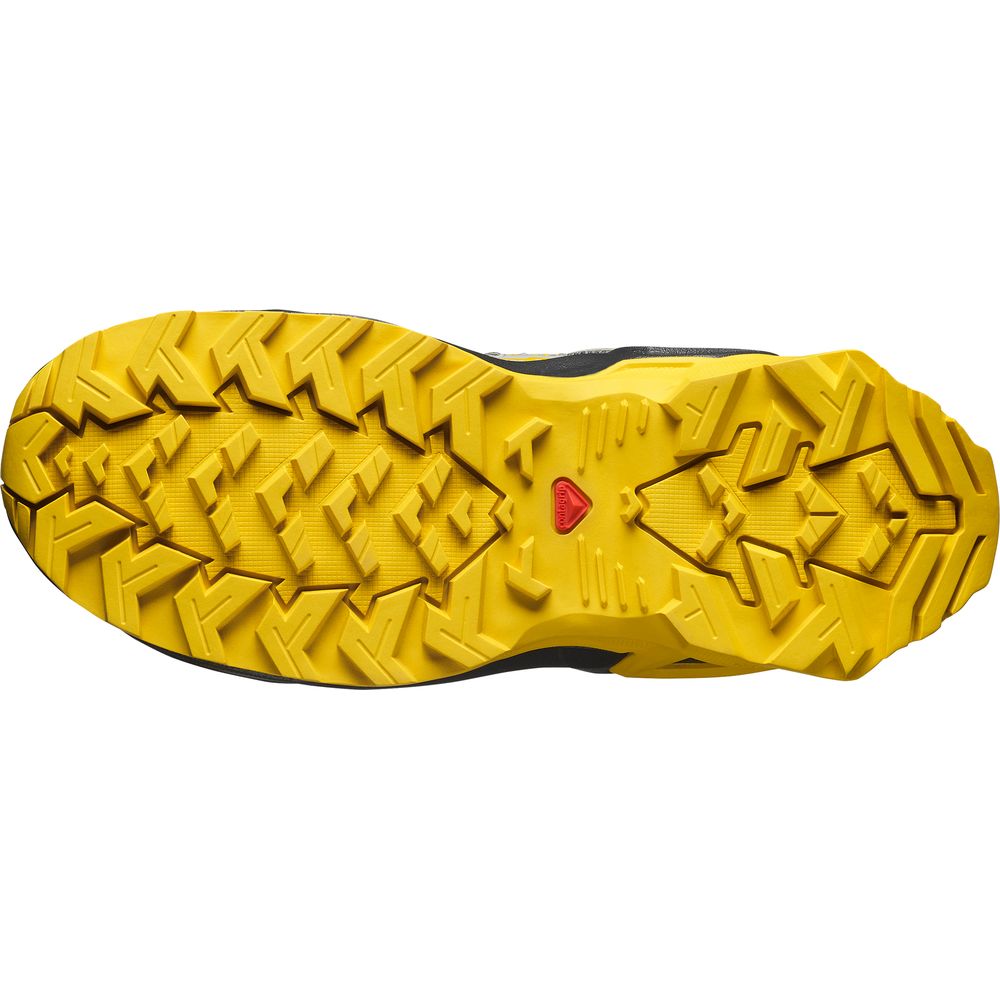 Salomon Shoes X Ultra Mid GTX J Kinder Wanderschuh castlerock black spicy mustard Produktbild 4