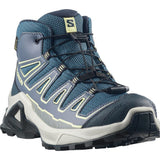 Salomon Shoes X Ultra Mid GTX J Kinder Wanderschuh Grisaille/Spellbound/Butterfly Produktbild 4