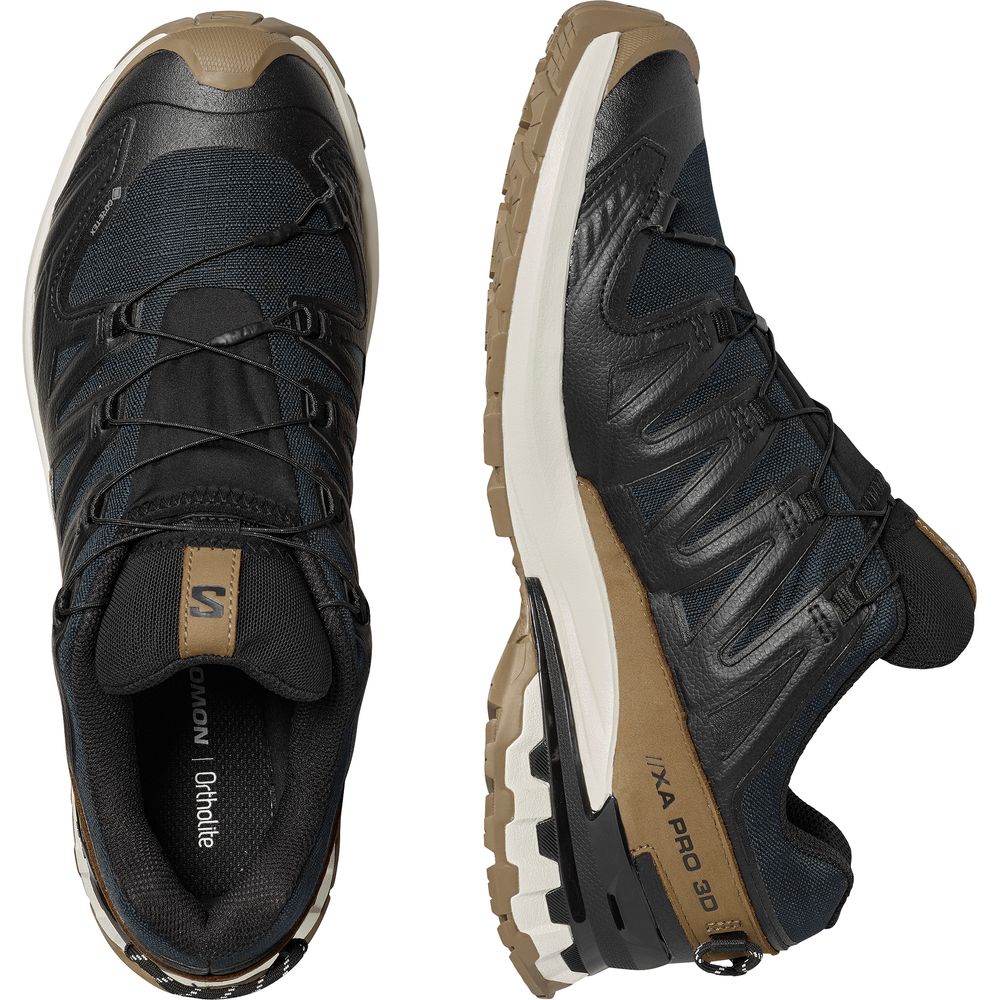 Salomon Shoes XA Pro 3D V9 GTX Lifelong Herren Trailrunningschuh black-coyote-brown-vanilla-ice Produktbild 5