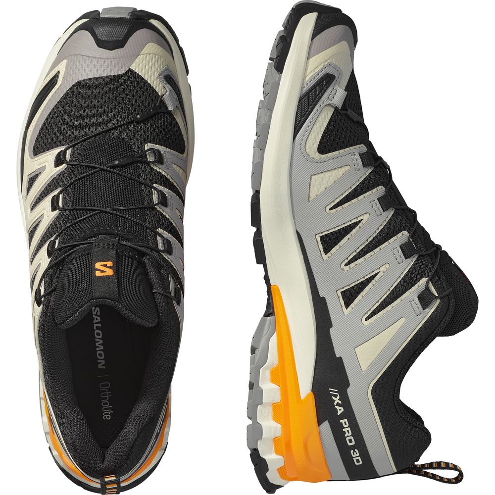 Salomon Shoes XA Pro 3D V9 Herren Trailrunningschuh black gull turmeric Produktbild 4