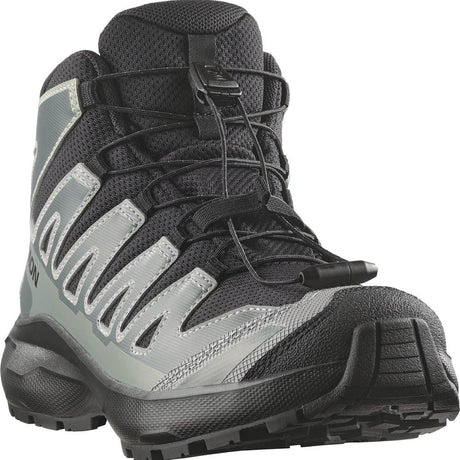 Salomon Shoes XA Pro Mid WP J  Kinder Wanderschuh black/sedona sage/wrought iron Produktbild 1