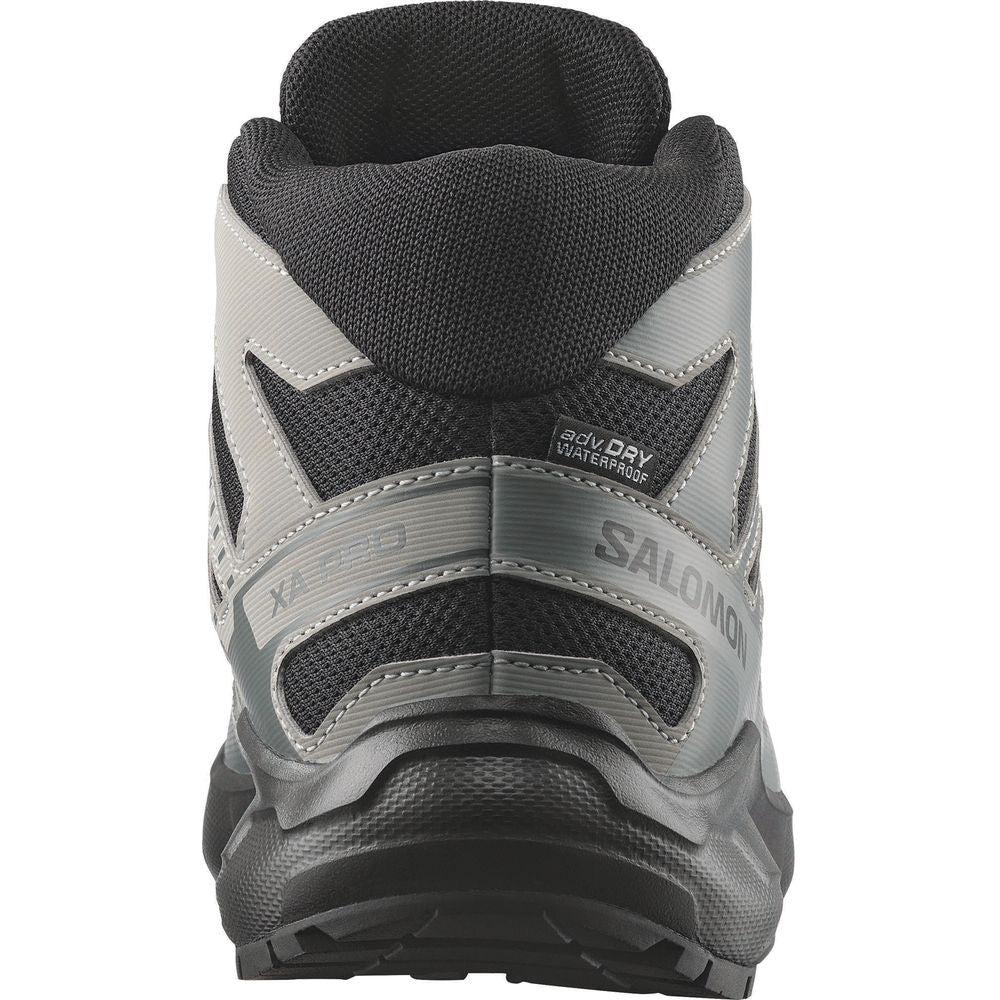 Salomon Shoes XA Pro Mid WP J  Kinder Wanderschuh black/sedona sage/wrought iron Produktbild 2
